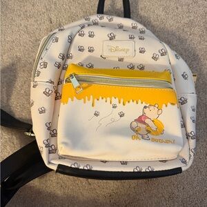 Disney White & Yellow Winnie the Pooh Mini Backpack with Bee Print